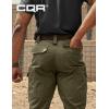 imageCQR Mens Flex Stretch Tactical Pants Water Resistant Ripstop Cargo Pants Lightweight EDC Outdoor Work Hiking PantsIntense Soil Green