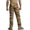 imageCQR Mens Flex Stretch Tactical Pants Water Resistant Ripstop Cargo Pants Lightweight EDC Outdoor Work Hiking PantsIntense Utility Camo