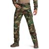 imageCQR Mens Flex Stretch Tactical Pants Water Resistant Ripstop Cargo Pants Lightweight EDC Outdoor Work Hiking PantsRadiant Woodland Olive