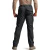 imageCQR Mens Flex Stretch Tactical Pants Water Resistant Ripstop Cargo Pants Lightweight EDC Outdoor Work Hiking PantsTacstretch Cargo Black