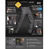 imageCQR Mens Flex Stretch Tactical Pants Water Resistant Ripstop Cargo Pants Lightweight EDC Outdoor Work Hiking PantsTacstretch Cargo Charcoal