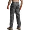 imageCQR Mens Flex Stretch Tactical Pants Water Resistant Ripstop Cargo Pants Lightweight EDC Outdoor Work Hiking PantsTacstretch Cargo Charcoal