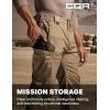 imageCQR Mens Flex Stretch Tactical Pants Water Resistant Ripstop Cargo Pants Lightweight EDC Outdoor Work Hiking PantsTacstretch Cargo Cougar