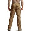 imageCQR Mens Flex Stretch Tactical Pants Water Resistant Ripstop Cargo Pants Lightweight EDC Outdoor Work Hiking PantsTacstretch Cargo Coyote