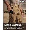 imageCQR Mens Flex Stretch Tactical Pants Water Resistant Ripstop Cargo Pants Lightweight EDC Outdoor Work Hiking PantsTacstretch Cargo Coyote