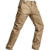 imageCQR Mens Flex Stretch Tactical Pants Water Resistant Ripstop Cargo Pants Lightweight EDC Outdoor Work Hiking PantsTacstretch Cargo Khaki