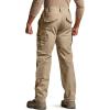 imageCQR Mens Flex Stretch Tactical Pants Water Resistant Ripstop Cargo Pants Lightweight EDC Outdoor Work Hiking PantsTacstretch Cargo Khaki