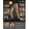 imageCQR Mens Flex Stretch Tactical Pants Water Resistant Ripstop Cargo Pants Lightweight EDC Outdoor Work Hiking PantsTacstretch Cargo Regular Coyote