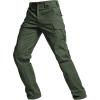 imageCQR Mens Flex Stretch Tactical Pants Water Resistant Ripstop Cargo Pants Lightweight EDC Outdoor Work Hiking PantsTacstretch Cargo Regular Olive Green