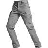 imageCQR Mens Flex Stretch Tactical Pants Water Resistant Ripstop Cargo Pants Lightweight EDC Outdoor Work Hiking PantsTacstretch Cargo Regular Stone