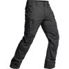 imageCQR Mens Flex Stretch Tactical Pants Water Resistant Ripstop Cargo Pants Lightweight EDC Outdoor Work Hiking PantsTacstretch Cargo Zip Black