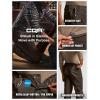 imageCQR Mens Flex Stretch Tactical Pants Water Resistant Ripstop Cargo Pants Lightweight EDC Outdoor Work Hiking PantsTacstretch Dark Brown