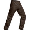 imageCQR Mens Flex Stretch Tactical Pants Water Resistant Ripstop Cargo Pants Lightweight EDC Outdoor Work Hiking PantsTacstretch Dark Brown