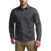 imageCQR Mens Long Sleeve Tactical Shirts Ripstop Military Work Shirts UPF 50 Breathable Button Down Outdoor Hiking ShirtMetro Charcoal