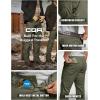 imageCQR Mens Motion Utility Casual Pants Regular Fit Lightweight Work Pants Water Resistant Outdoor Stretch Pants with PocketsVenture Soil Green