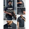 imageCQR Mens Short Sleeve Tactical Shirts UPF 50 Ripstop Military Work Shirts Breathable Button Down Outdoor Hiking ShirtJourneyman Operator Navy