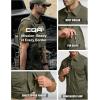 imageCQR Mens Short Sleeve Tactical Shirts UPF 50 Ripstop Military Work Shirts Breathable Button Down Outdoor Hiking ShirtJourneyman Soil Green