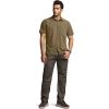 imageCQR Mens Short Sleeve Tactical Shirts UPF 50 Ripstop Military Work Shirts Breathable Button Down Outdoor Hiking ShirtMetro Hazelnut