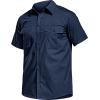 imageCQR Mens Short Sleeve Tactical Shirts UPF 50 Ripstop Military Work Shirts Breathable Button Down Outdoor Hiking ShirtShort Sleeve Shirts Dark Navy