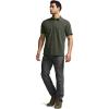 imageCQR Mens Short Sleeve Tactical Shirts UPF 50 Ripstop Military Work Shirts Breathable Button Down Outdoor Hiking ShirtSupervisor Olive Green