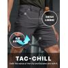 imageCQR Mens Stretch Utility Shorts Lightweight Quick Dry Casual Shorts Hiking Golf Cargo Shorts with Zipper PocketsSedona Charcoal