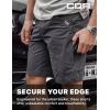 imageCQR Mens Stretch Utility Shorts Lightweight Quick Dry Casual Shorts Hiking Golf Cargo Shorts with Zipper PocketsSedona Charcoal