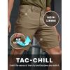 imageCQR Mens Stretch Utility Shorts Lightweight Quick Dry Casual Shorts Hiking Golf Cargo Shorts with Zipper PocketsSedona Cougar