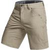 imageCQR Mens Stretch Utility Shorts Lightweight Quick Dry Casual Shorts Hiking Golf Cargo Shorts with Zipper PocketsSedona Desert Sand