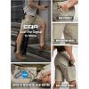 imageCQR Mens Stretch Utility Shorts Lightweight Quick Dry Casual Shorts Hiking Golf Cargo Shorts with Zipper PocketsSedona Desert Sand