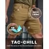 imageCQR Mens Stretch Utility Shorts Lightweight Quick Dry Casual Shorts Hiking Golf Cargo Shorts with Zipper PocketsSedona Golden Oak