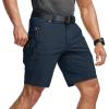 imageCQR Mens Stretch Utility Shorts Lightweight Quick Dry Casual Shorts Hiking Golf Cargo Shorts with Zipper PocketsSedona Operator Navy