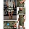 imageCQR Mens Stretch Utility Shorts Lightweight Quick Dry Casual Shorts Hiking Golf Cargo Shorts with Zipper PocketsSedona Soil Green