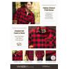 imageCQR Mens All Cotton Flannel Shirt Long Sleeve Casual Button Down Plaid Shirt Brushed Soft Outdoor Tactical Work ShirtsPlaid Classic Red