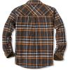 imageCQR Mens All Cotton Flannel Shirt Long Sleeve Casual Button Down Plaid Shirt Brushed Soft Outdoor Tactical Work ShirtsPlaid Dakota Grey