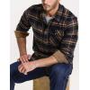 imageCQR Mens All Cotton Flannel Shirt Long Sleeve Casual Button Down Plaid Shirt Brushed Soft Outdoor Tactical Work ShirtsPlaid Fossil Rock