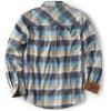 imageCQR Mens All Cotton Flannel Shirt Long Sleeve Casual Button Down Plaid Shirt Brushed Soft Outdoor Tactical Work ShirtsPlaid Ocean Sand