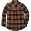 imageCQR Mens All Cotton Flannel Shirt Long Sleeve Casual Button Down Plaid Shirt Brushed Soft Outdoor Tactical Work ShirtsPlaid Orange Rust