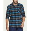 imageCQR Mens All Cotton Flannel Shirt Long Sleeve Casual Button Down Plaid Shirt Brushed Soft Outdoor Tactical Work ShirtsPlaid River