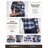 imageCQR Mens All Cotton Flannel Shirt Long Sleeve Casual Button Down Plaid Shirt Brushed Soft Outdoor Tactical Work ShirtsPlaid Sunset Beach