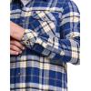 imageCQR Mens All Cotton Flannel Shirt Long Sleeve Casual Button Down Plaid Shirt Brushed Soft Outdoor Tactical Work ShirtsPlaid Sunset Beach