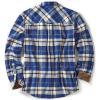 imageCQR Mens All Cotton Flannel Shirt Long Sleeve Casual Button Down Plaid Shirt Brushed Soft Outdoor Tactical Work ShirtsPlaid Sunset Beach