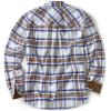 imageCQR Mens All Cotton Flannel Shirt Long Sleeve Casual Button Down Plaid Shirt Brushed Soft Outdoor Tactical Work ShirtsPlaid Wild Rice