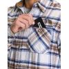 imageCQR Mens All Cotton Flannel Shirt Long Sleeve Casual Button Down Plaid Shirt Brushed Soft Outdoor Tactical Work ShirtsPlaid Wild Rice