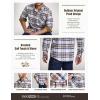 imageCQR Mens All Cotton Flannel Shirt Long Sleeve Casual Button Down Plaid Shirt Brushed Soft Outdoor Tactical Work ShirtsPlaid Wild Rice