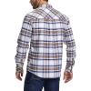 imageCQR Mens All Cotton Flannel Shirt Long Sleeve Casual Button Down Plaid Shirt Brushed Soft Outdoor Tactical Work ShirtsPlaid Wild Rice