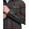 imageCQR Mens All Cotton Flannel Shirt Long Sleeve Casual Button Down Plaid Shirt Brushed Soft Outdoor Tactical Work ShirtsPlaid Woodlot