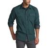 imageCQR Mens All Cotton Flannel Shirt Long Sleeve Casual Button Down Plaid Shirt Brushed Soft Outdoor Tactical Work ShirtsStealth Forest Green