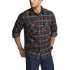 imageCQR Mens All Cotton Flannel Shirt Long Sleeve Casual Button Down Plaid Shirt Brushed Soft Outdoor Tactical Work ShirtsStealth Holiday Mood