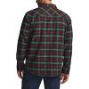 imageCQR Mens All Cotton Flannel Shirt Long Sleeve Casual Button Down Plaid Shirt Brushed Soft Outdoor Tactical Work ShirtsStealth Holiday Mood