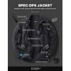 imageCQR Mens FullZip Tactical Jacket Soft Warm Military Winter Fleece Jackets Outdoor Coats with Zipper PocketsGrid Fleece Charcoal